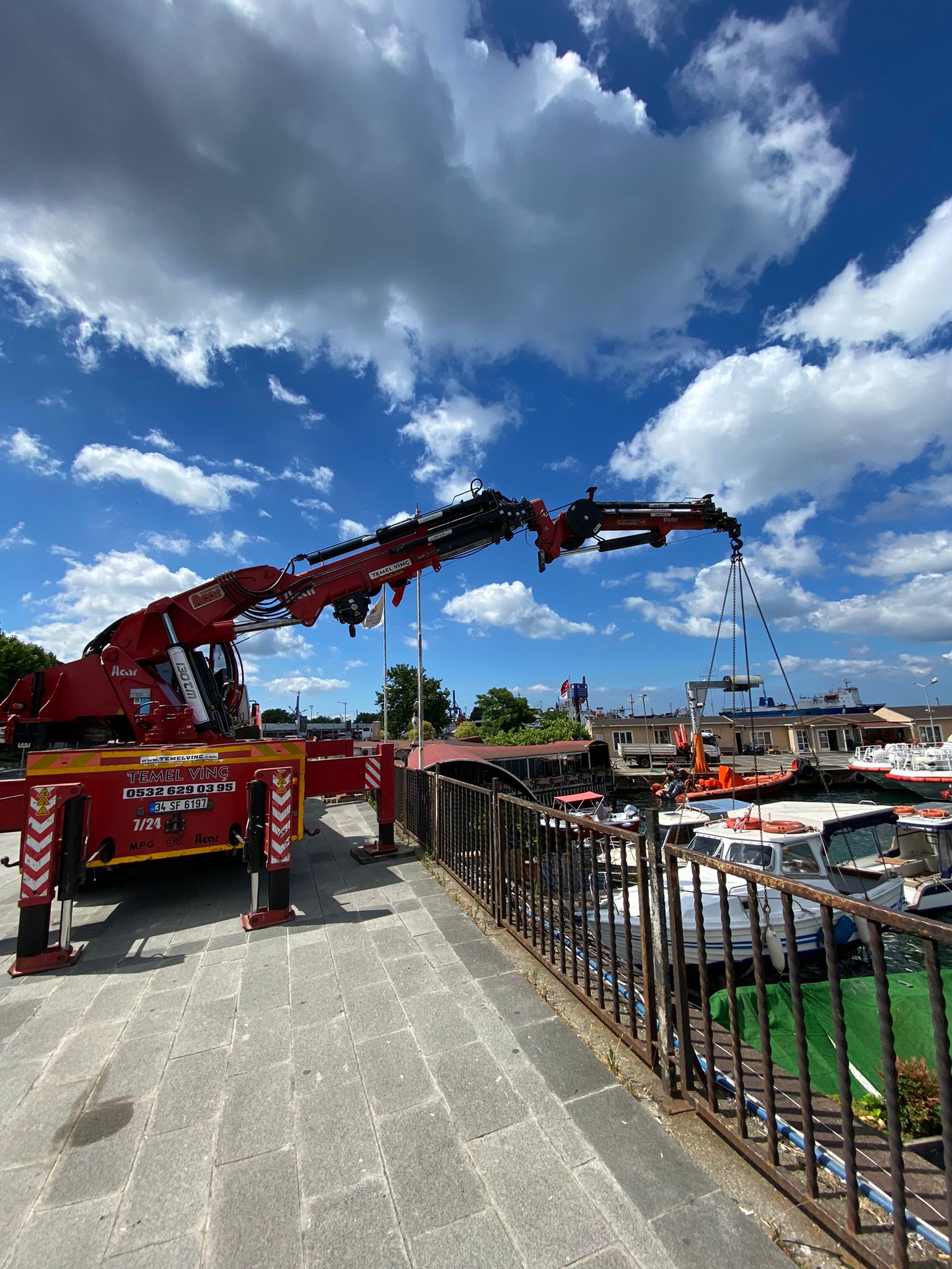 10 tonluk kiralık vinç